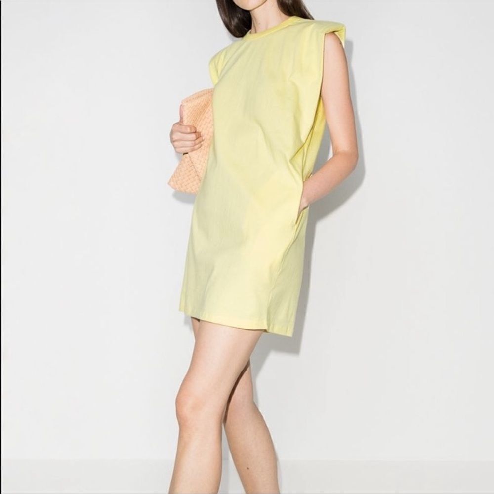 Frankie Shop Padded Shoulder T-shirt Dress